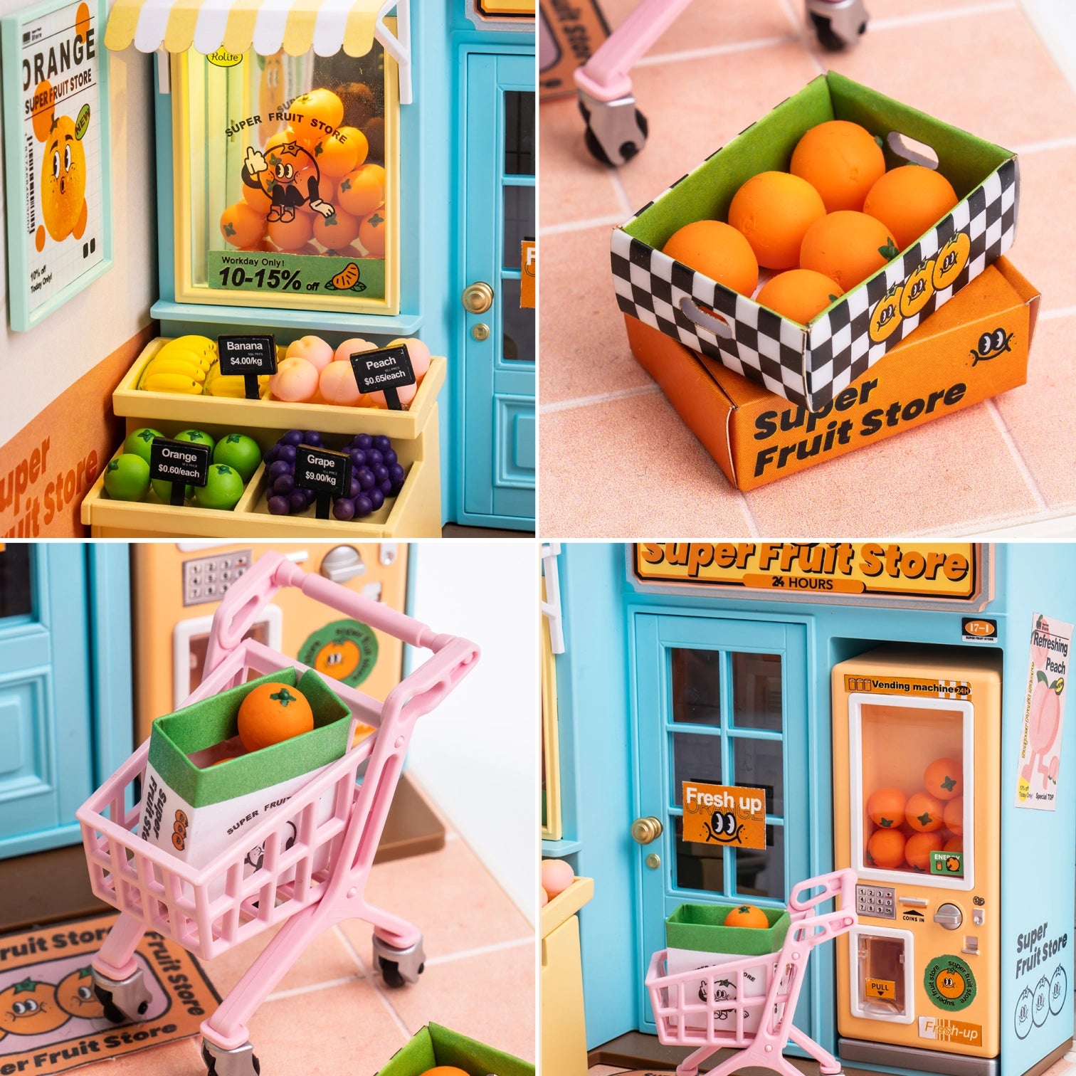 [Rolife] Super Creator Miniature House - Super Fruit Store DW003