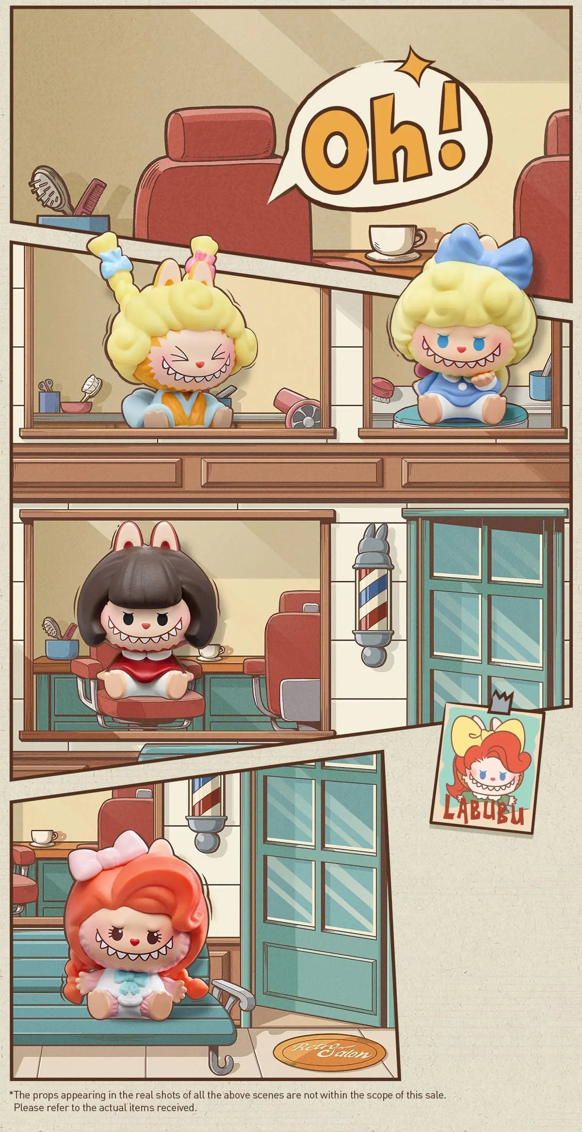 POP BEAN THE MONSTER Hair Salon Series