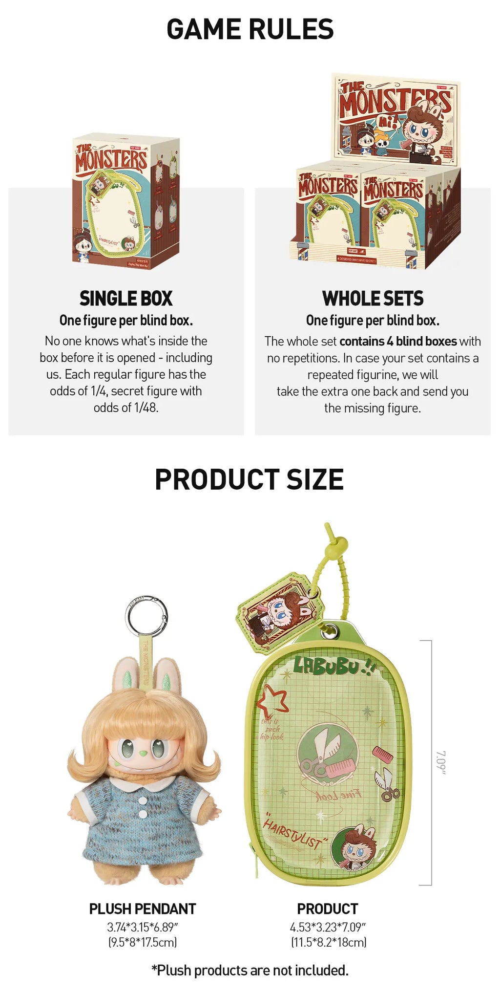 THE MONSTER Hair Salon Series - Display Bag Blind Box