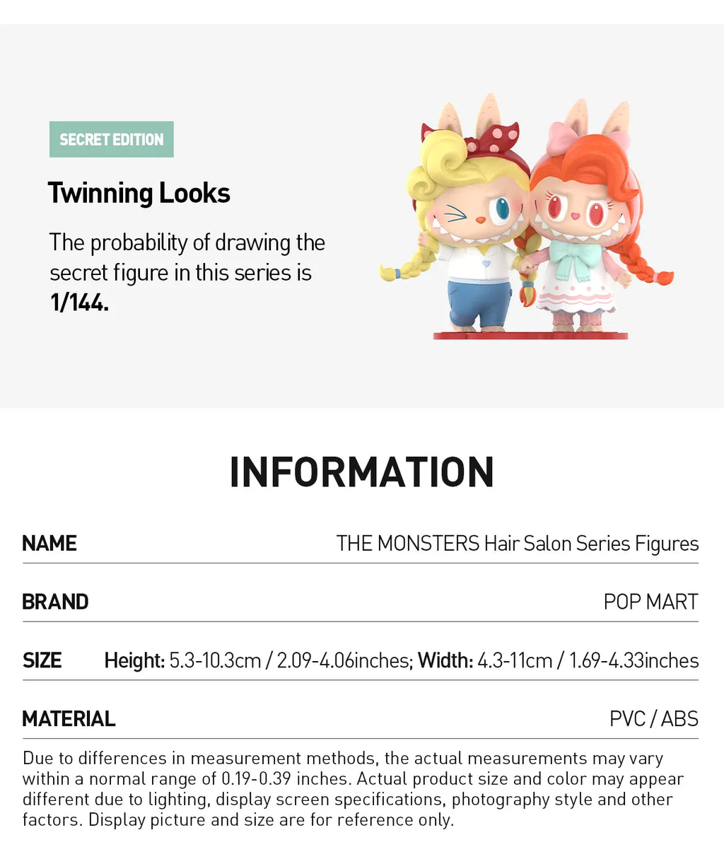 THE MONSTERS Hair Salon Series Figures