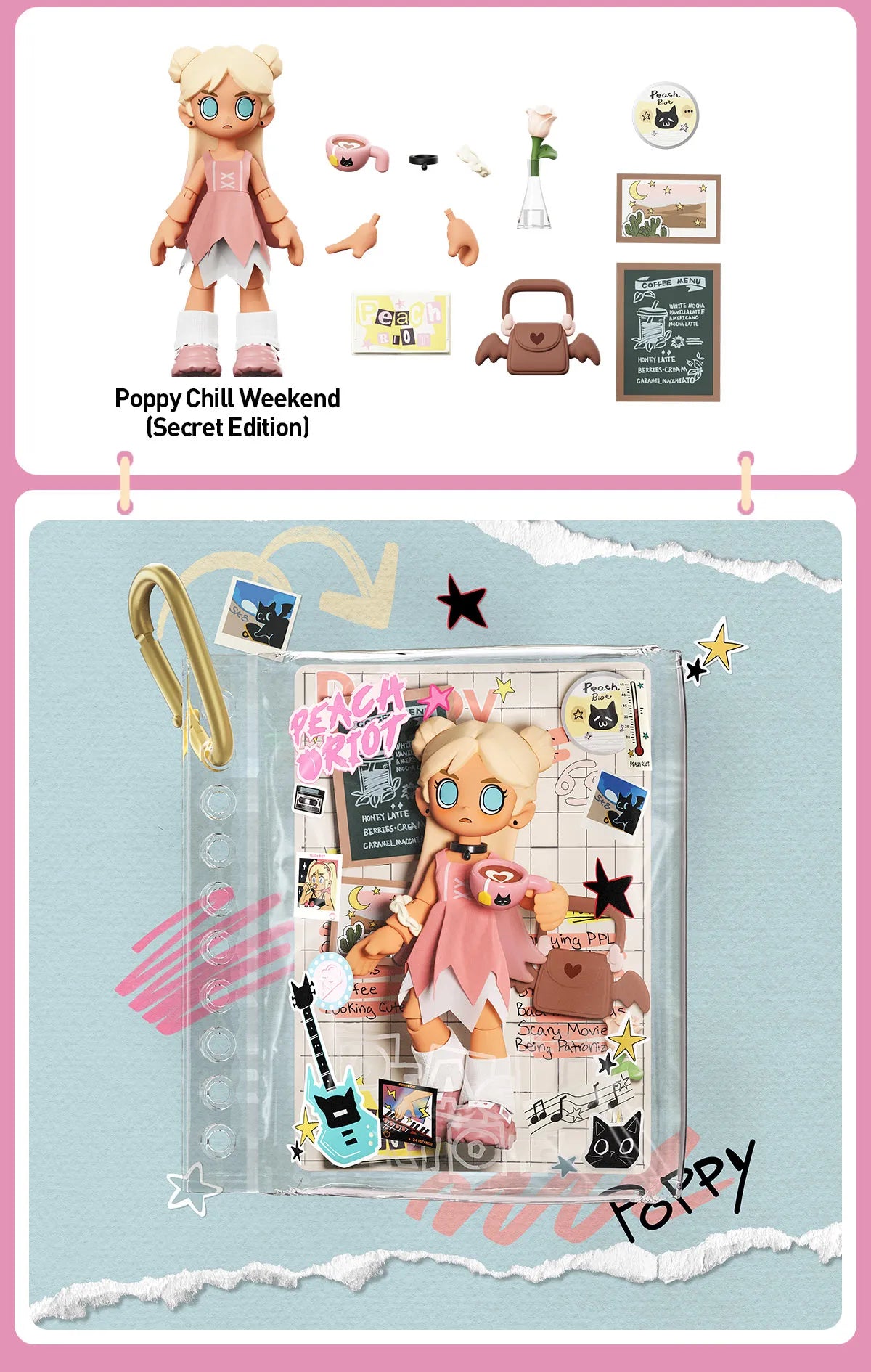 Peach Riot Carry the Music Series Block Pendant