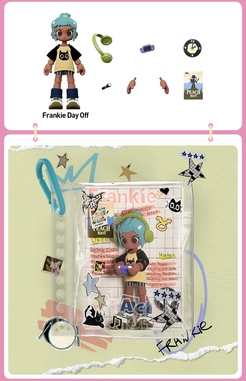 Peach Riot Carry the Music Series Block Pendant