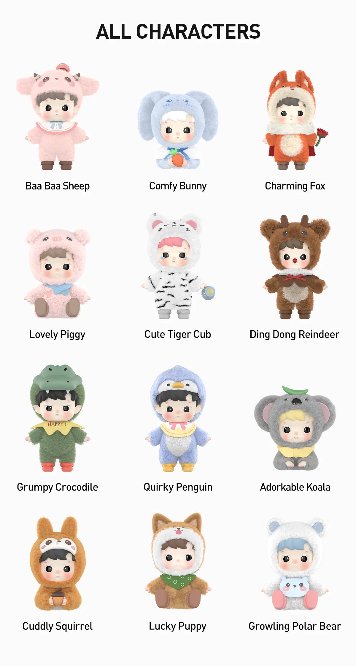 HACIPUPU Snuggle With You Series Figures