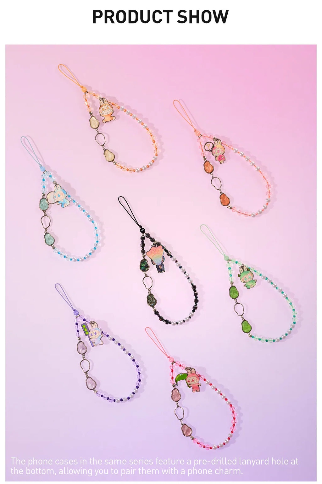 THE MONSTERS Big into Energy Series-Phone Charm Blind Box