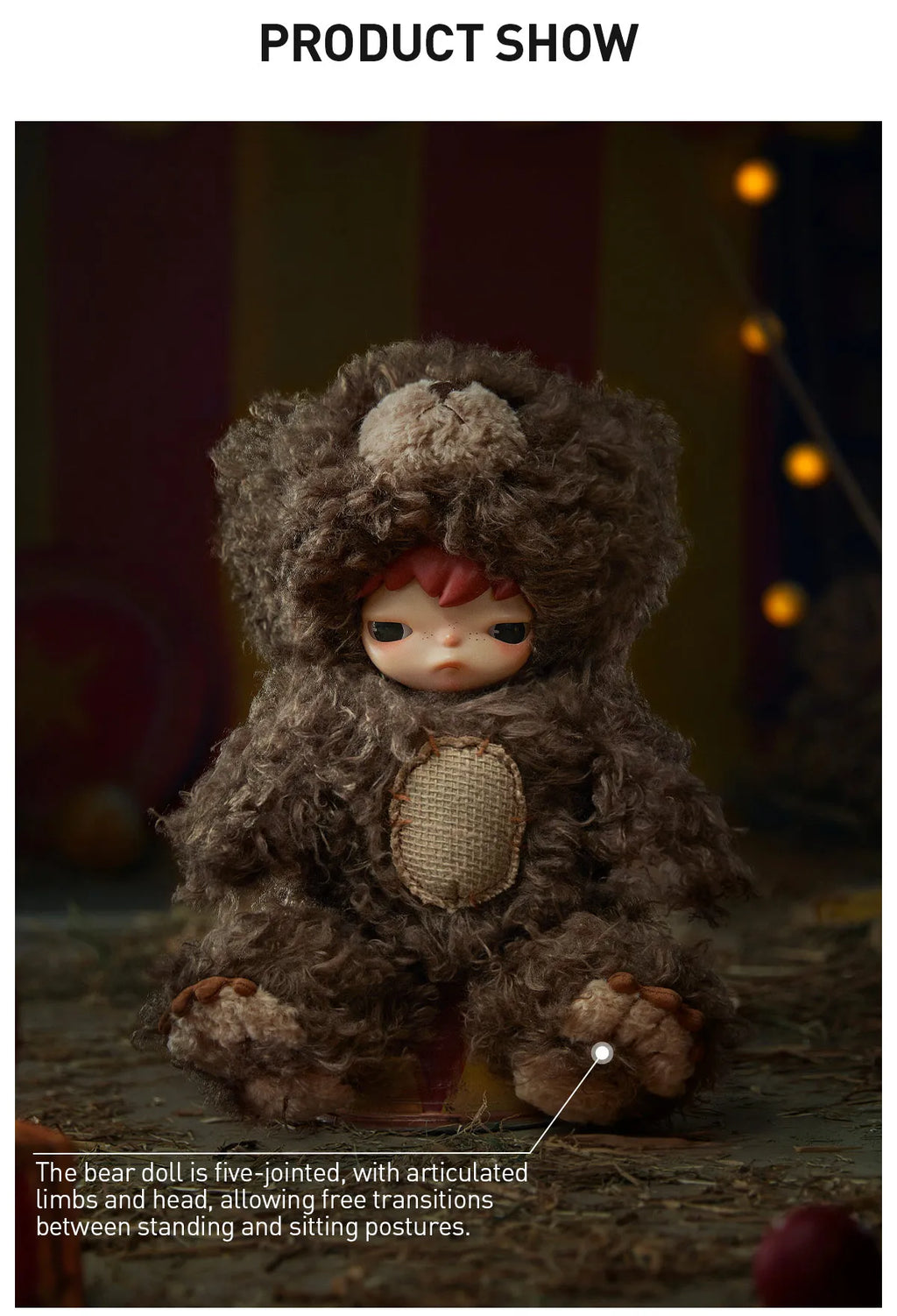 Hirono Bear Vinyl Plush Doll