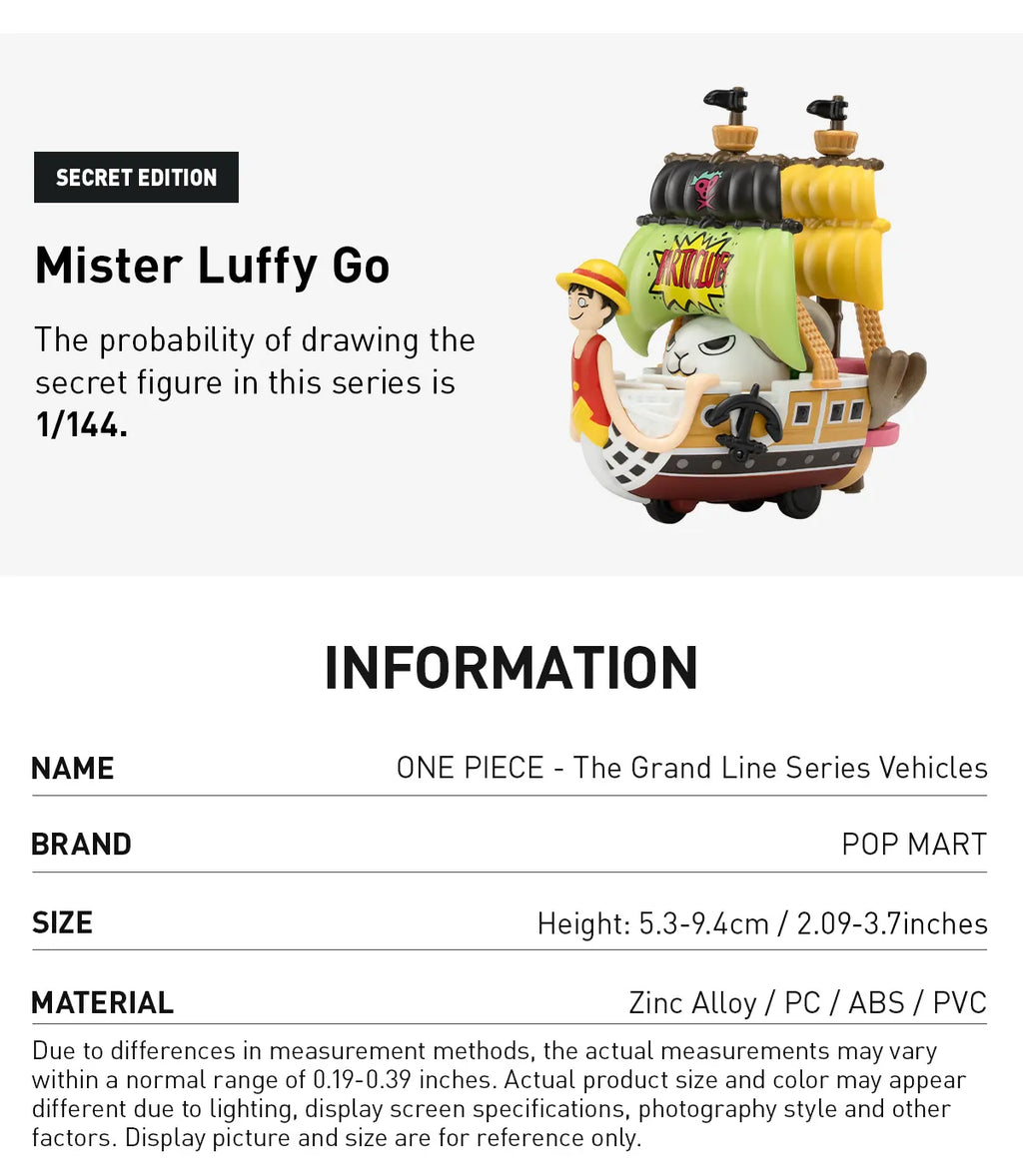 One Piece - The Grand Line Series Vehicles