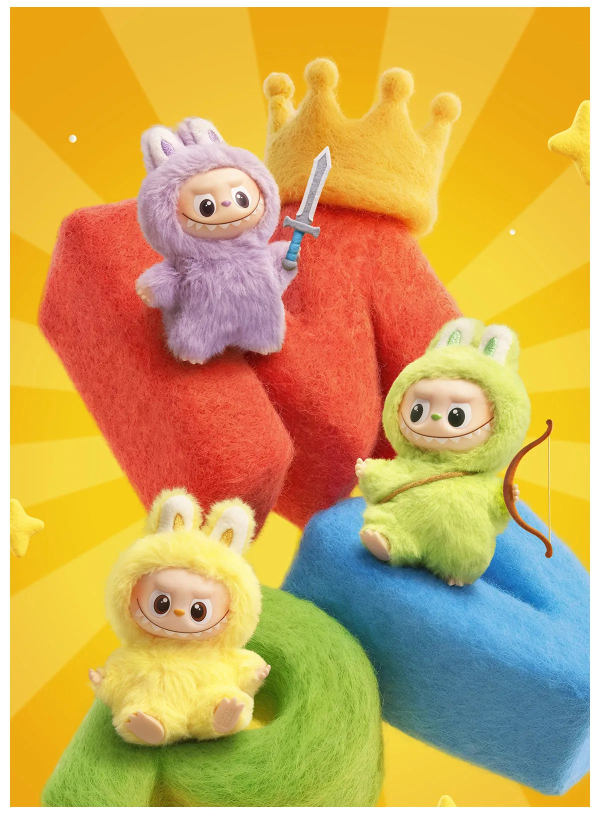 THE MONSTERS Pin for Love Series - Vinyl Plush Pendant Blind Box