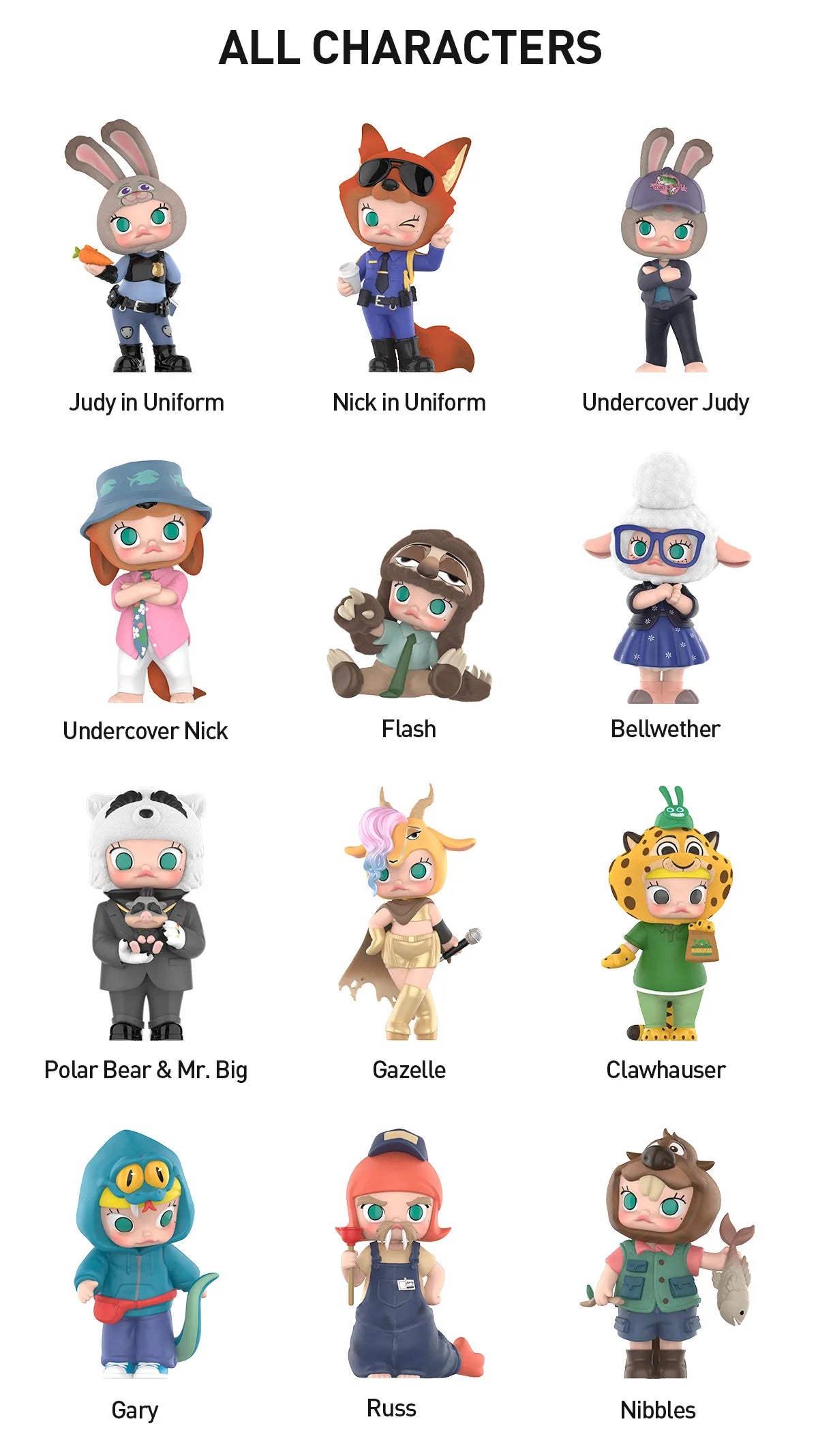 MOLLY × Zootopia Co-branded Series Figures