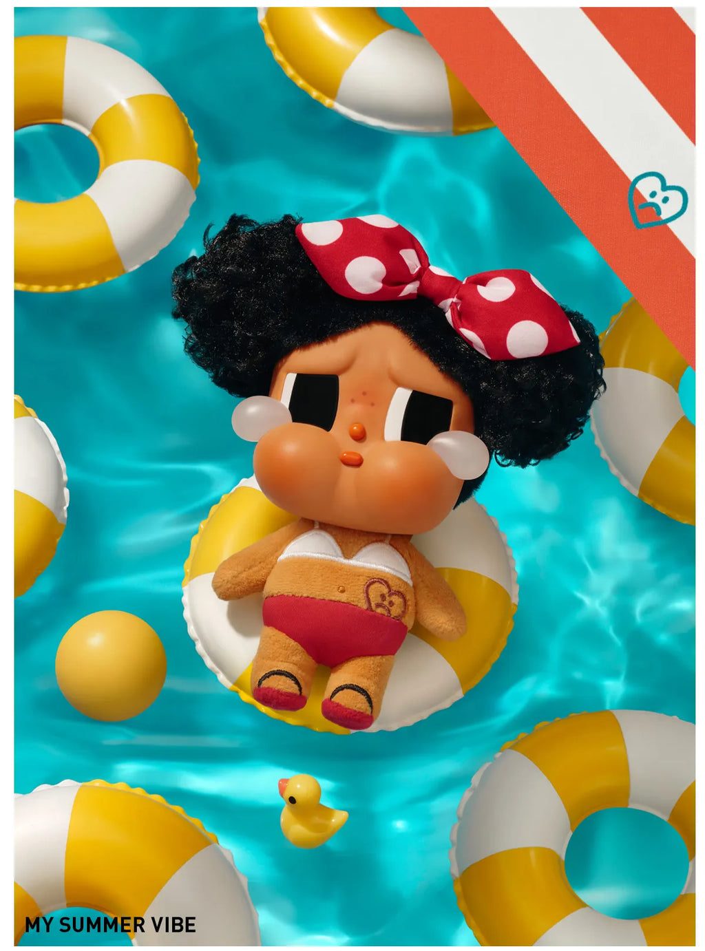CRYBABY Vacation Mode On Series-Vinyl Plush Pendant Blind Box