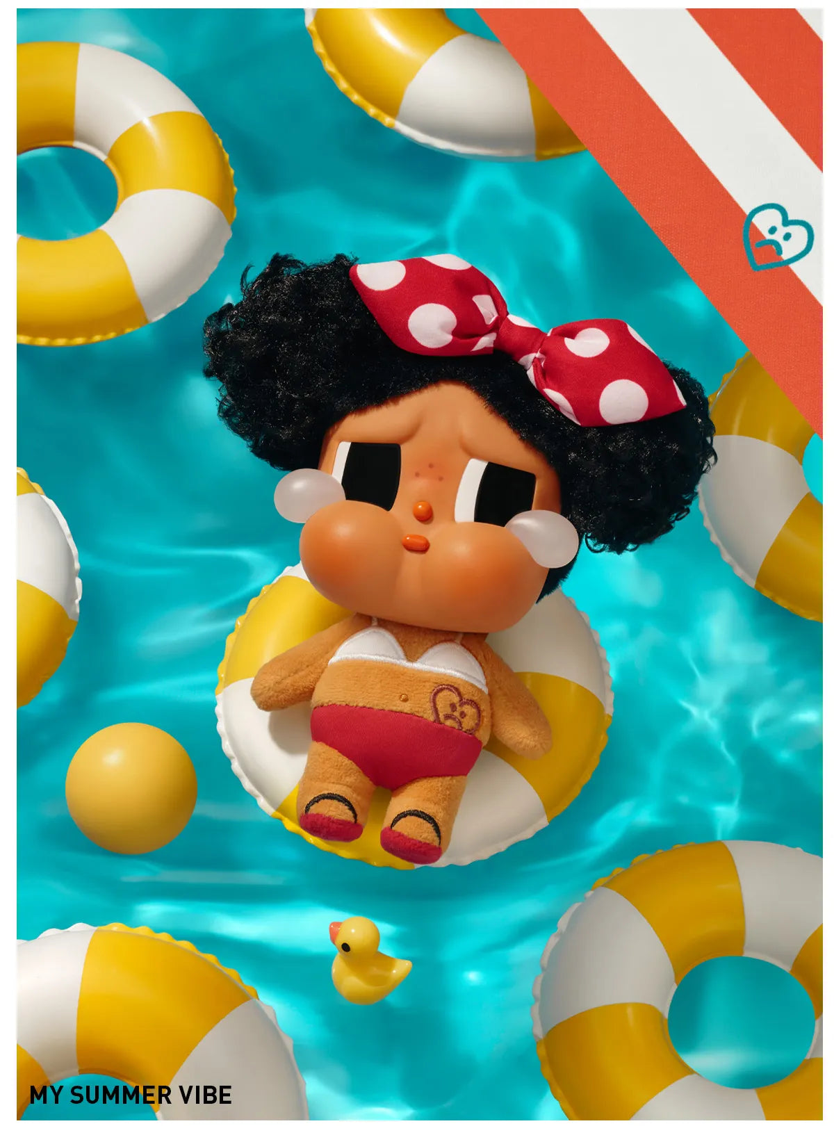 CRYBABY Vacation Mode On Series-Vinyl Plush Pendant Blind Box