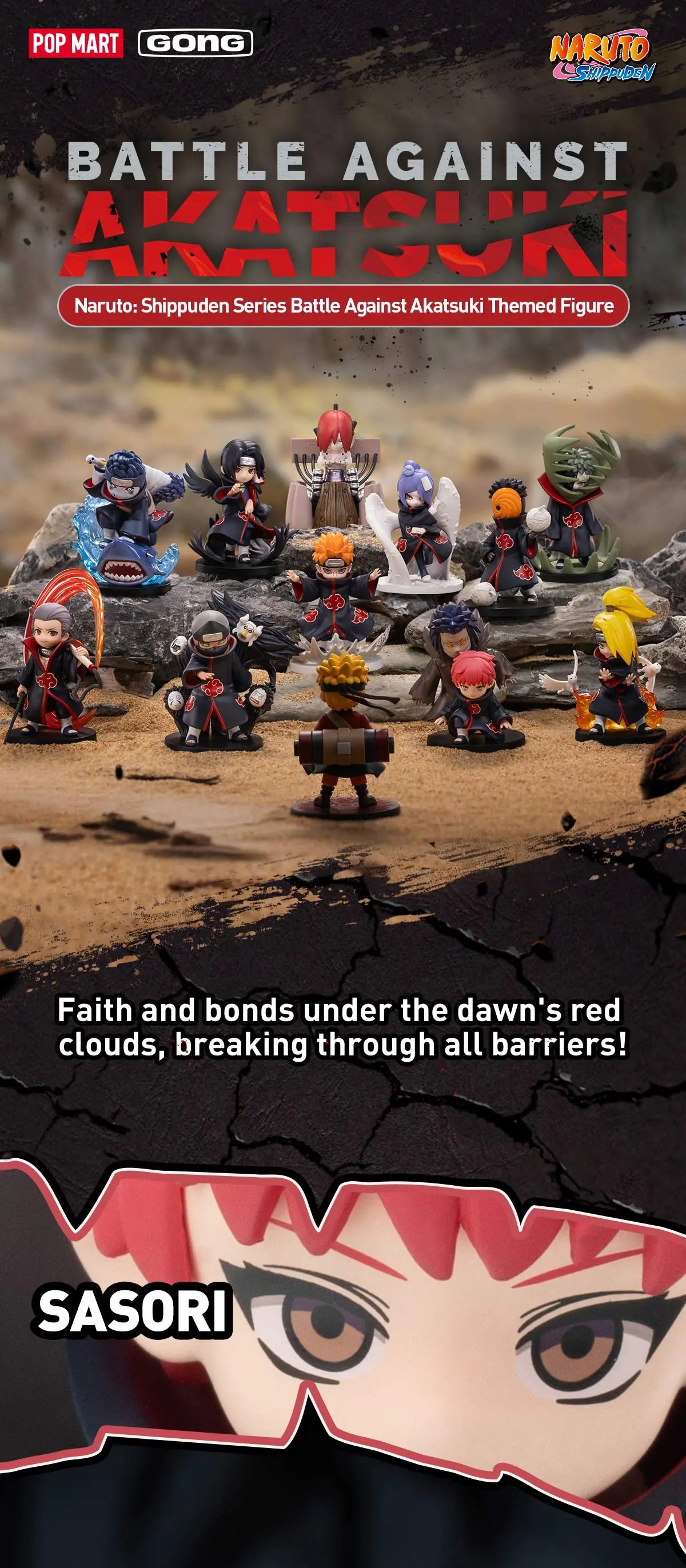 Naruto: Shippuden Series Battle Against Akatsuki Themed Figure