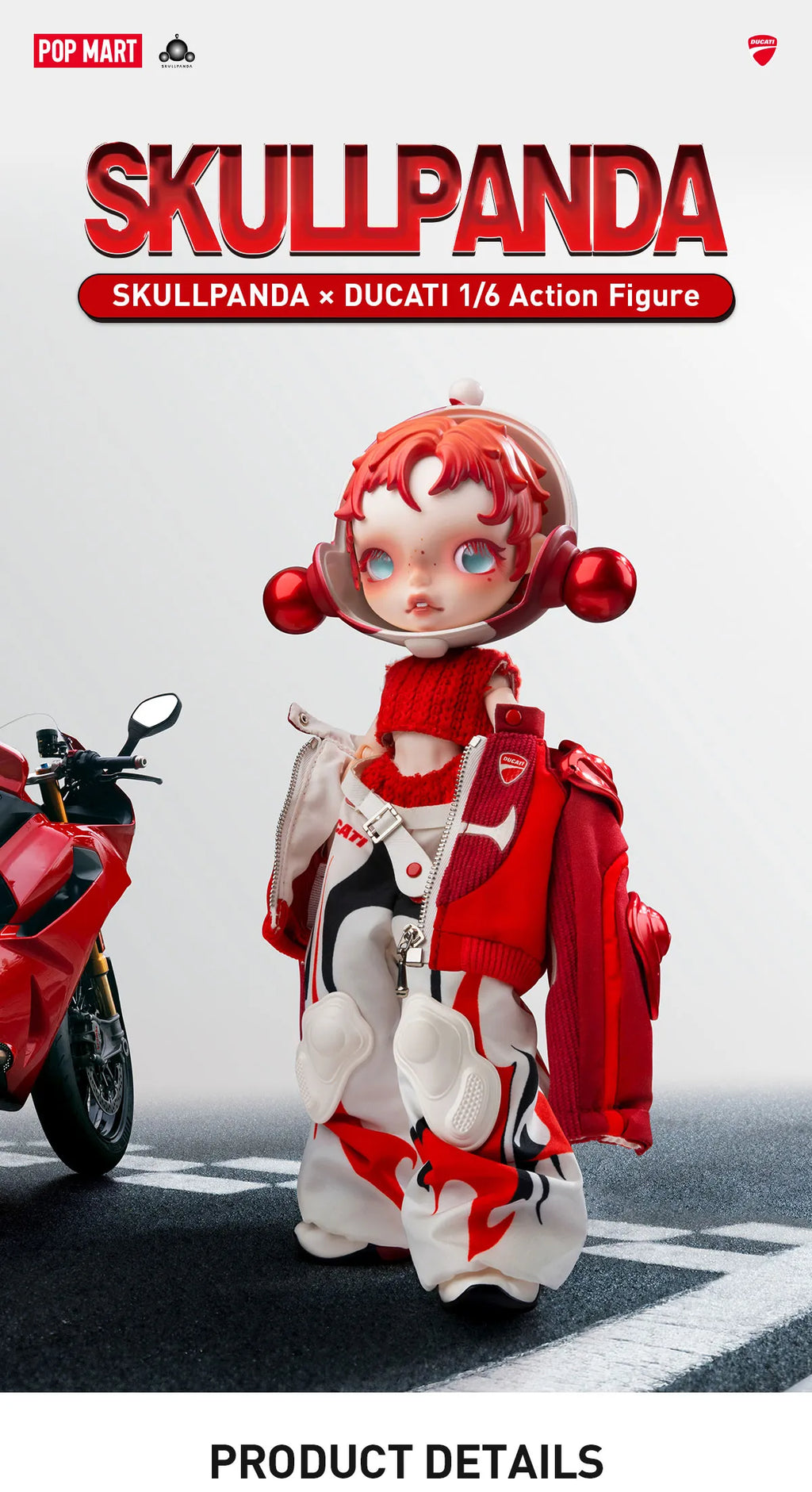 SKULLPANDA × DUCATI 1/6 Action Figure