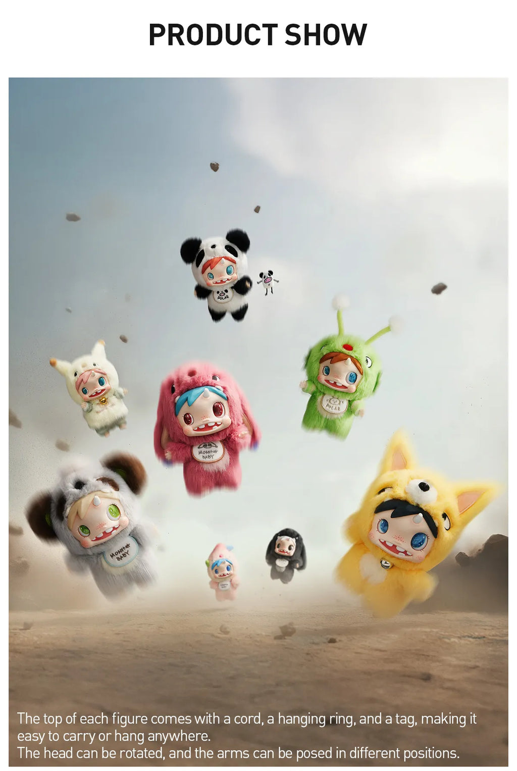 POLAR-Monster Baby Collection Series Plush Pendant Ver.1