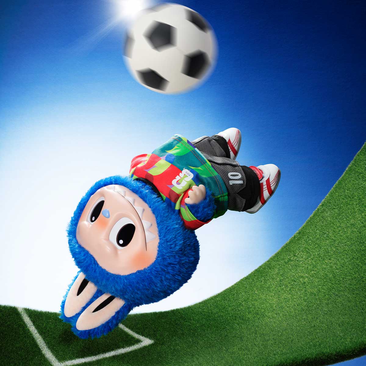 THE MONSTERS × FIFA SERIES-Catch the Win Vinyl Plush Doll