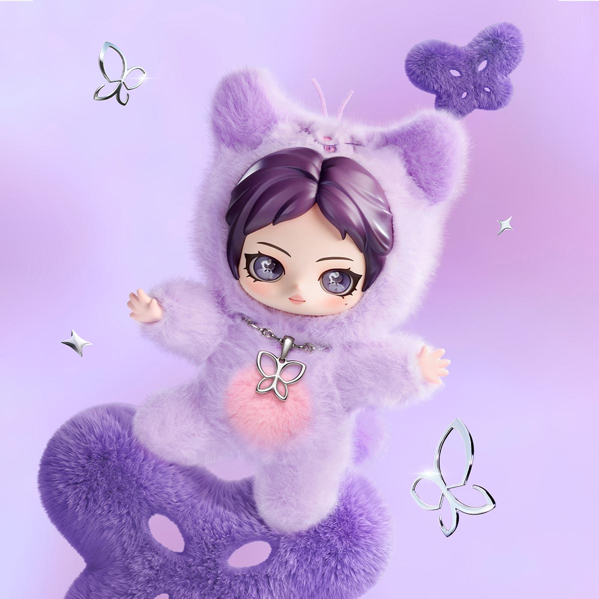 aespa Fluffy Club Series Vinyl Plush Doll Pendant
