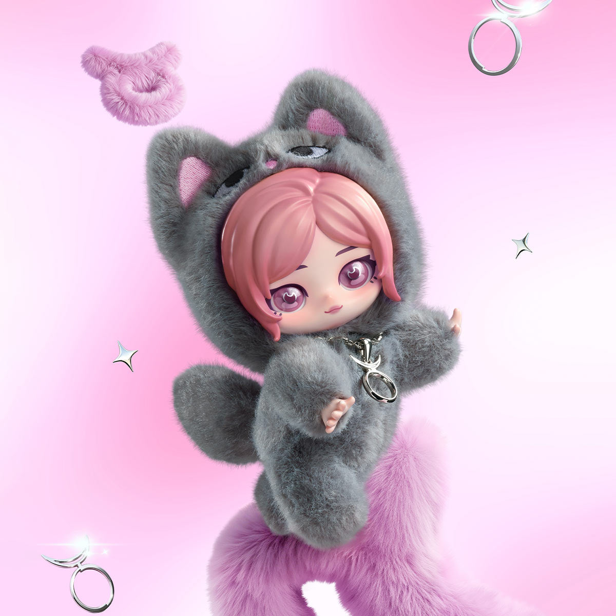 aespa Fluffy Club Series Vinyl Plush Doll Pendant
