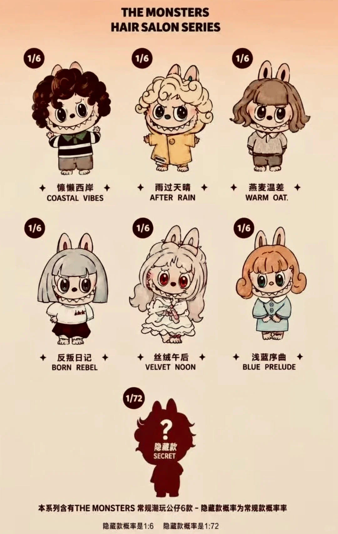 [Pre-Order] POP MART The Monsters Hair Salon Series Vinyl Plush Pendant