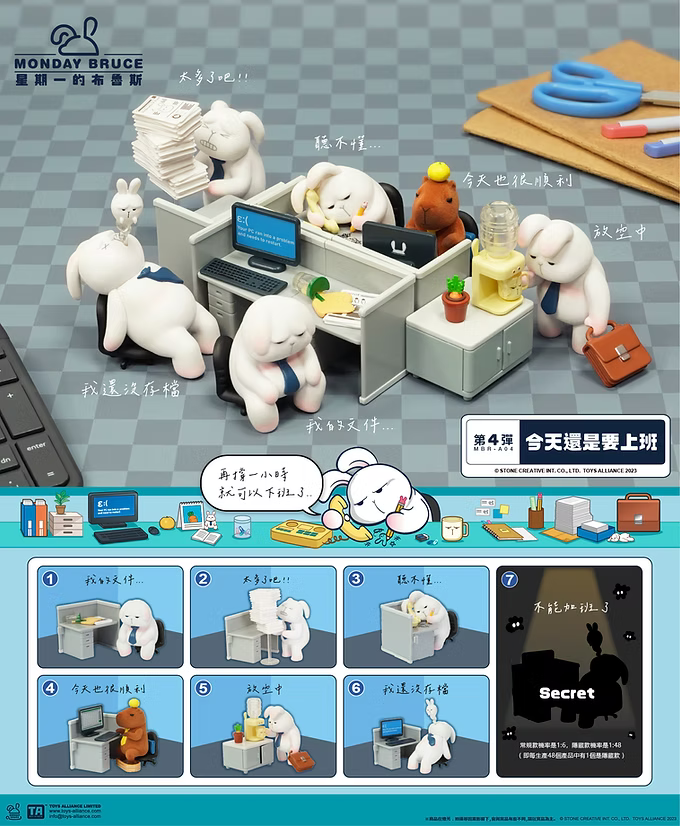 MONDAY BRUCE BLIND BOX SERIES 4 - Another Working Day