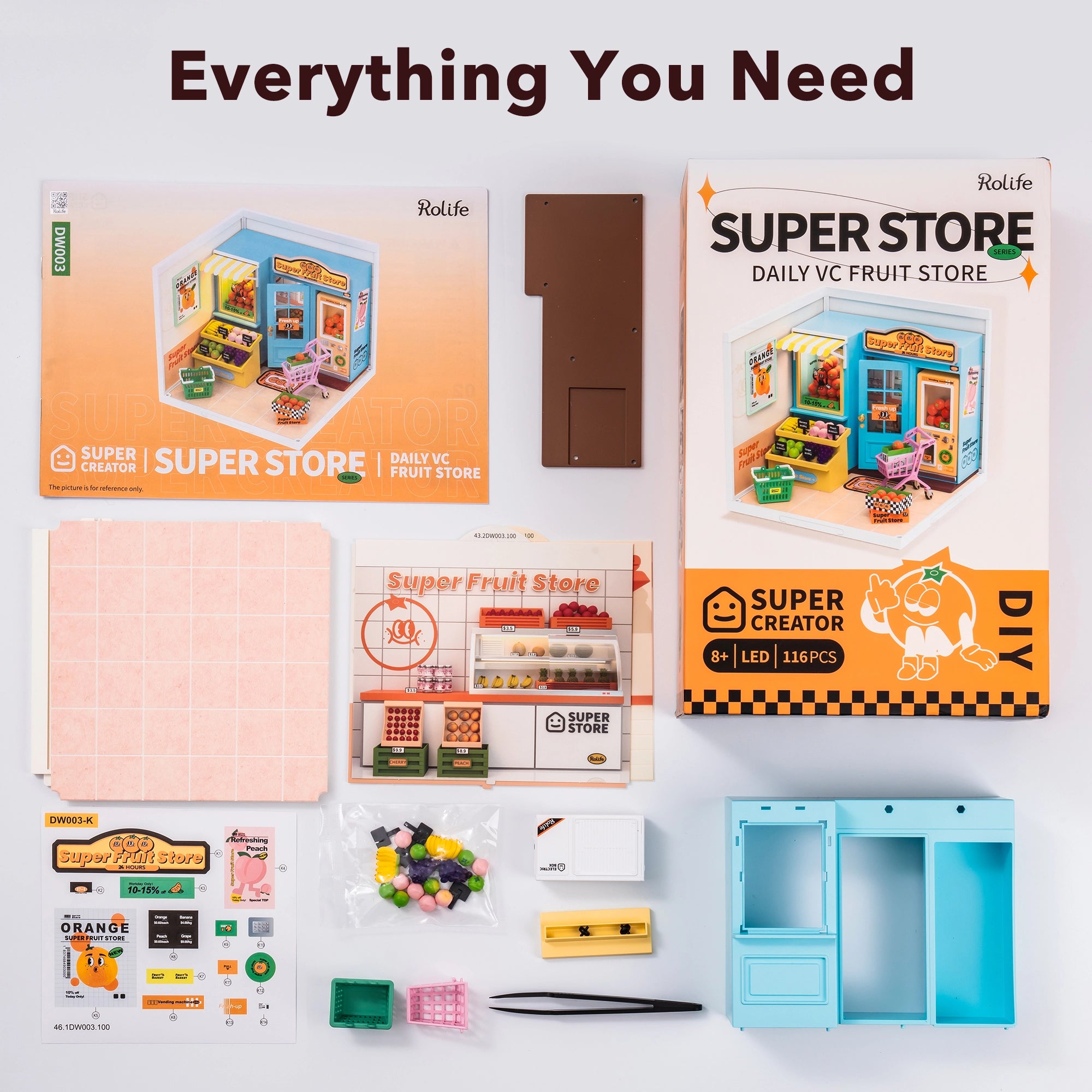 [Rolife] Super Creator Miniature House - Super Fruit Store DW003