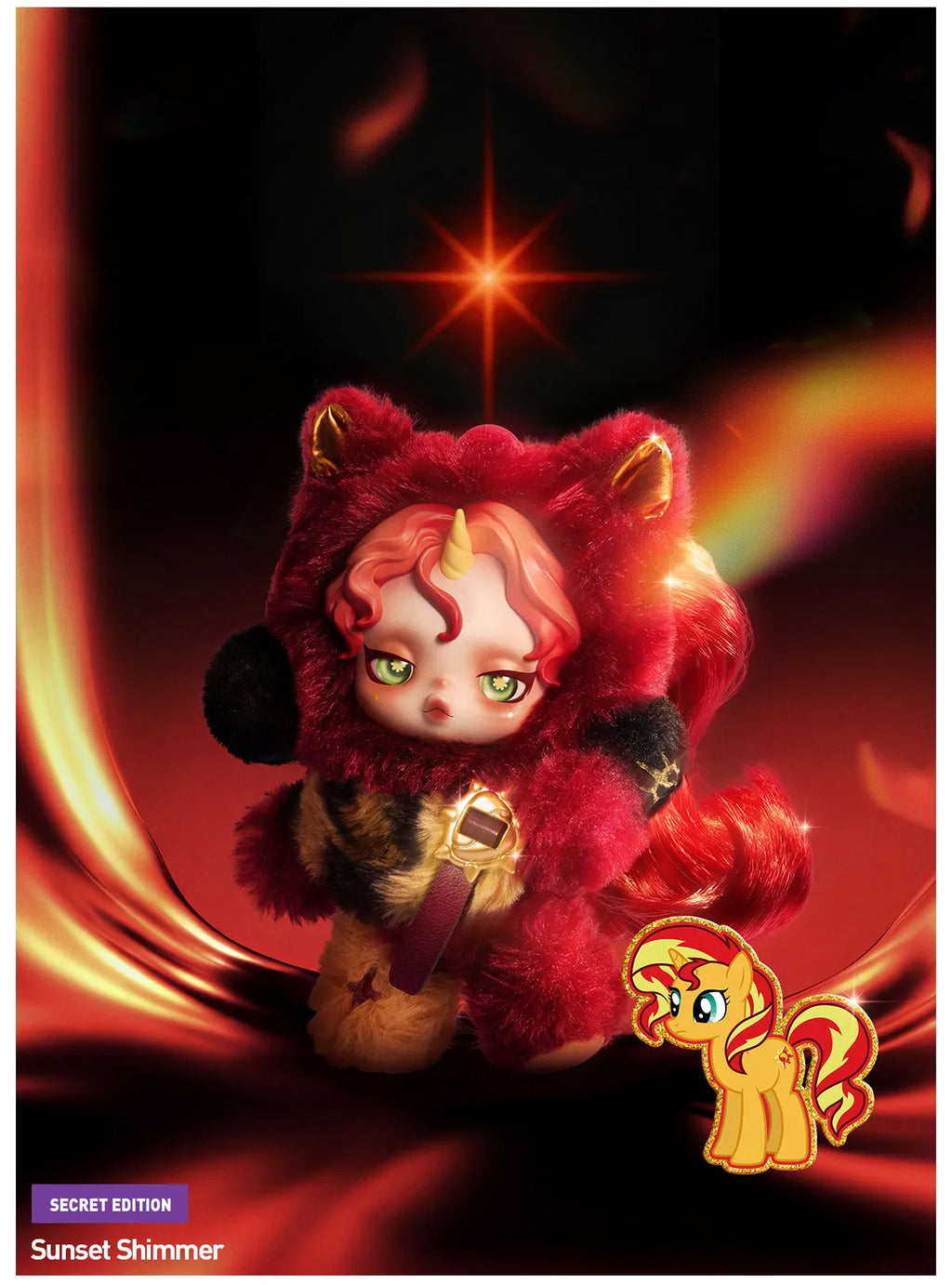 SKULLPANDA × My Little Pony Series Plush Doll Pendant