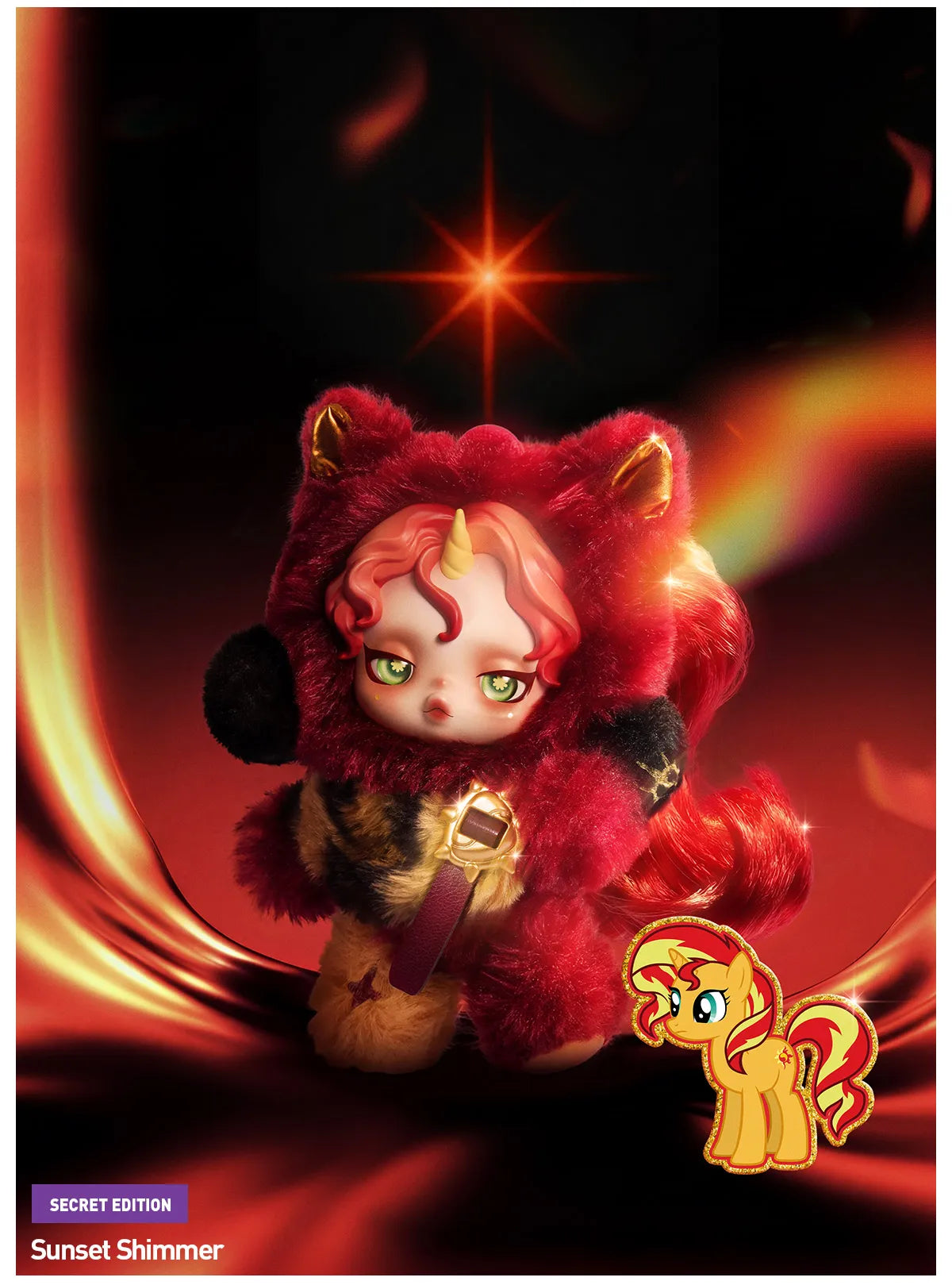 SKULLPANDA × My Little Pony Series Plush Doll Pendant