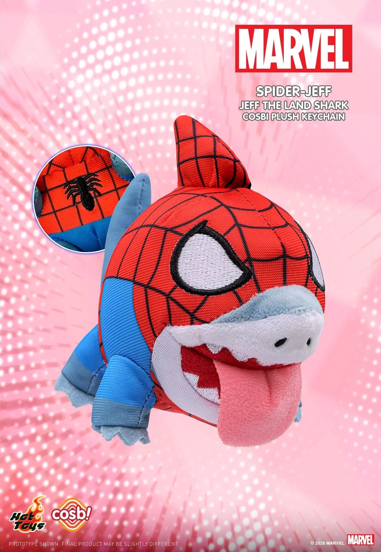 Hot Toys Cosbi Marvel Jeff The Land Shark Blind Box Mini Plush