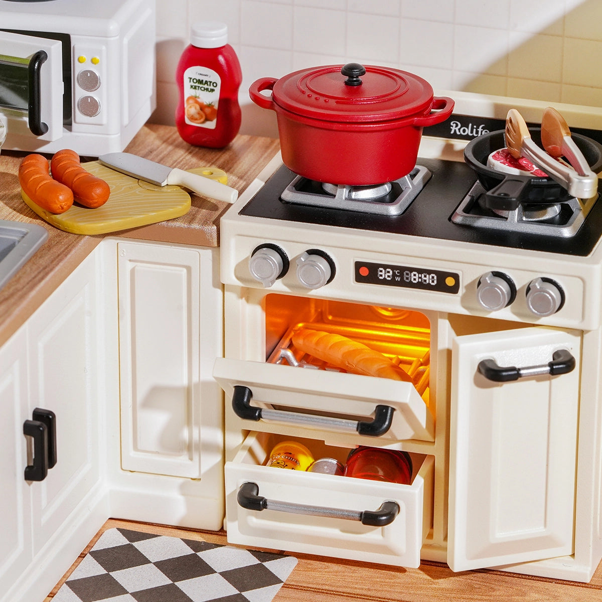 [Rolife] Super Creator Miniature House - Happy Meals Kitchen DW008