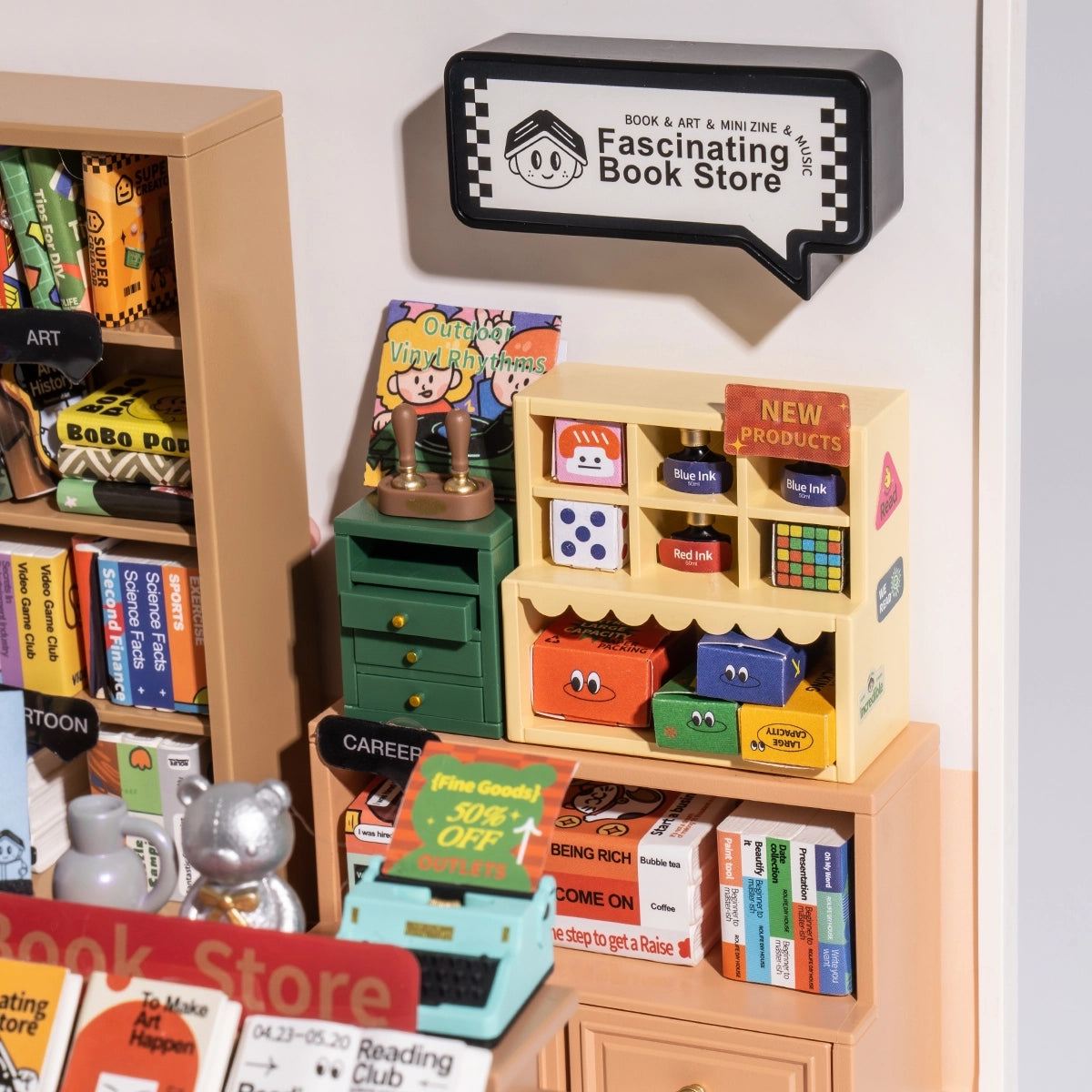 [Rolife] Super Creator Miniature House - Fascinating Book Store DW004