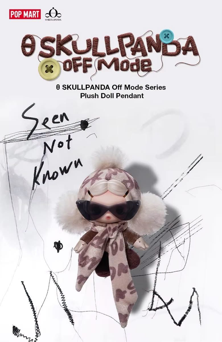 [Pre-order] SKULLPANDA Off Mode Series Plush Pendant