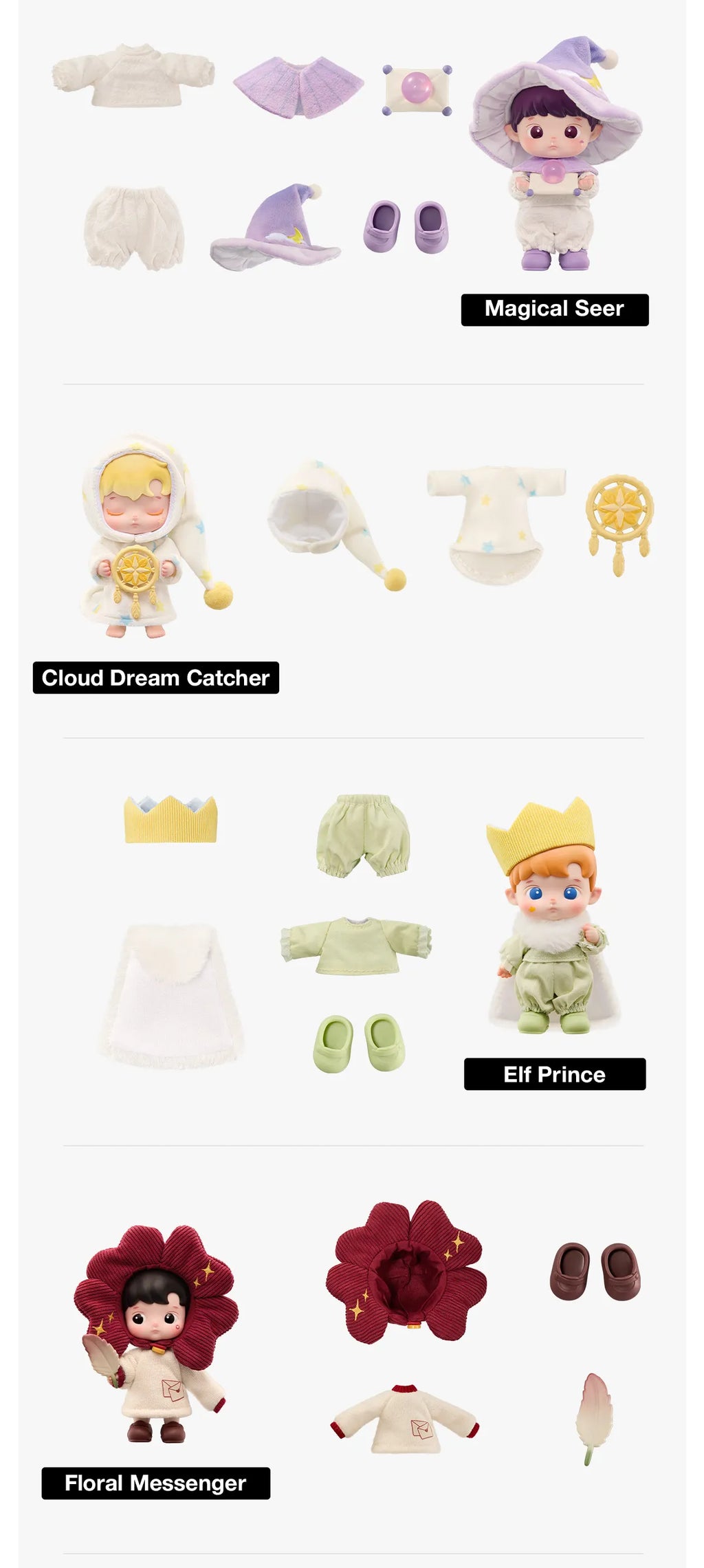 HACIPUPU Enchanted Realm Tales Series MINI Action Figure