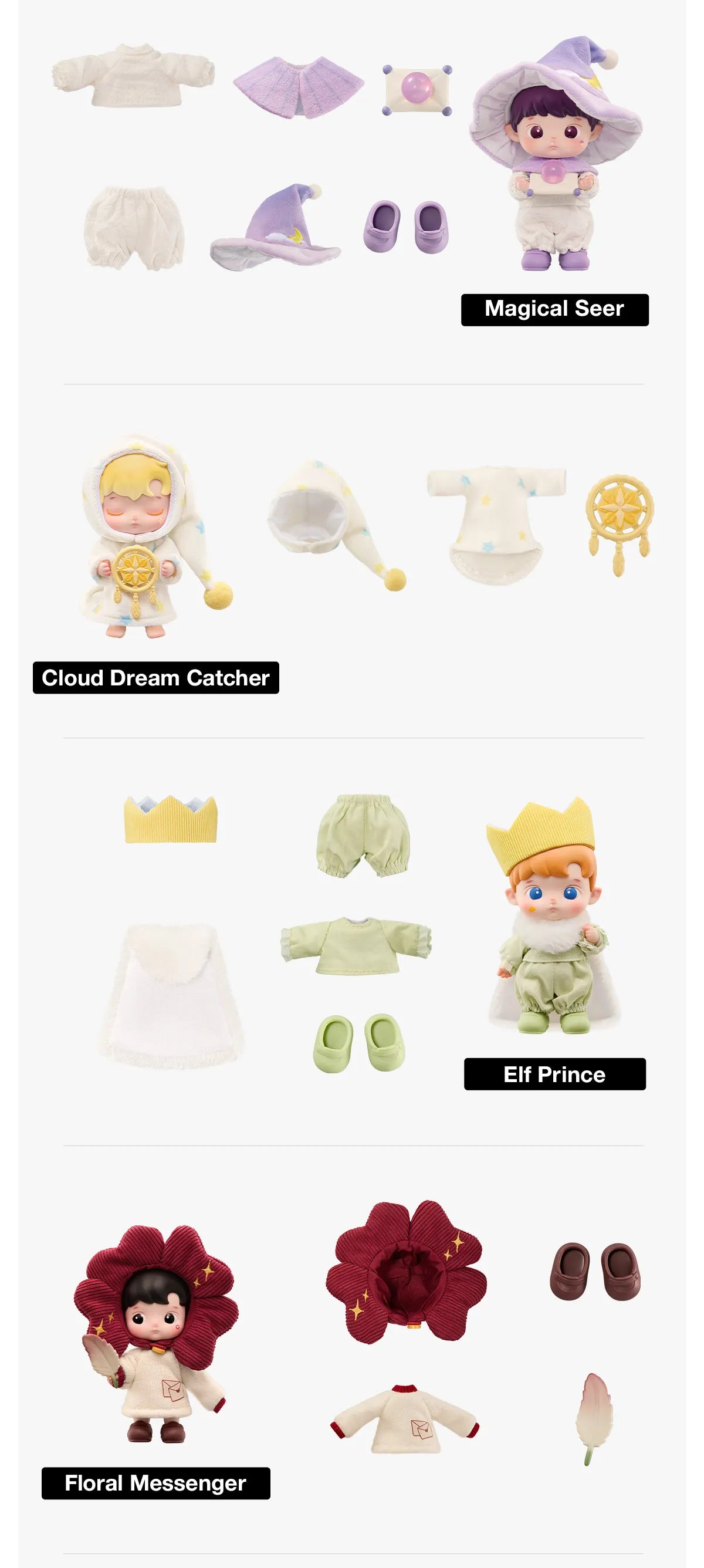 HACIPUPU Enchanted Realm Tales Series MINI Action Figure