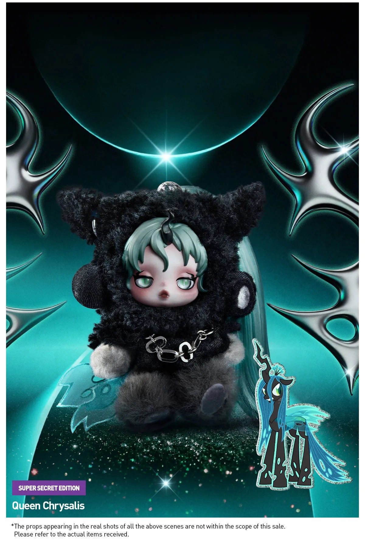 SKULLPANDA × My Little Pony Series Plush Doll Pendant