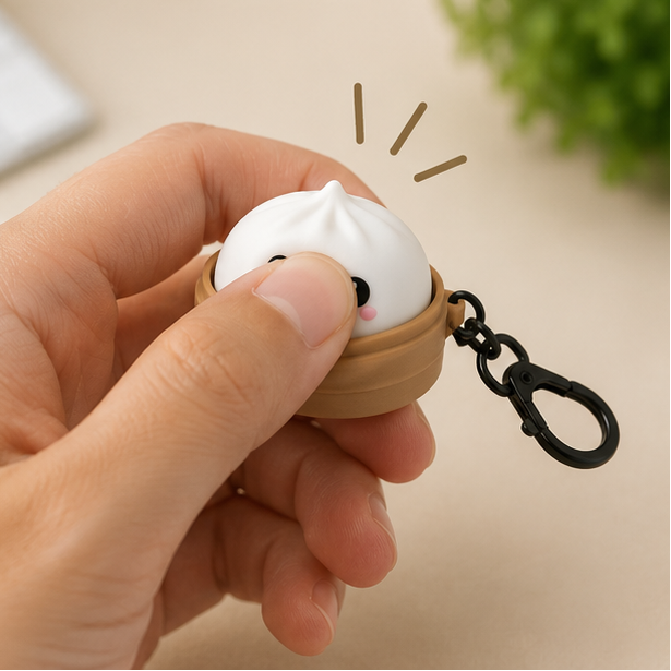 Fidget Clicker Keychain - Mini Dumpling
