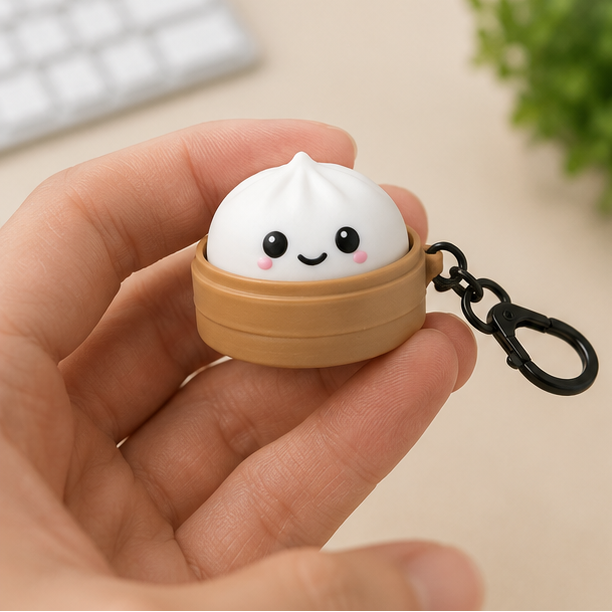 Fidget Clicker Keychain - Mini Dumpling
