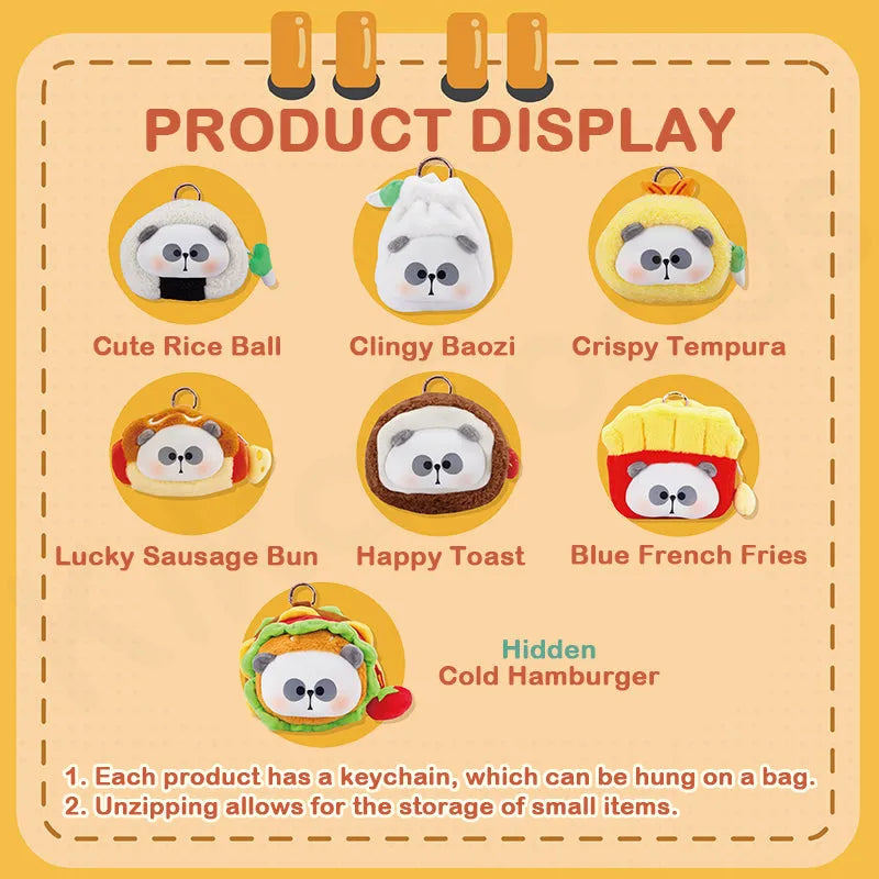 Mr.Pa What To Eat Today Series Plush Change Purse Blind Box