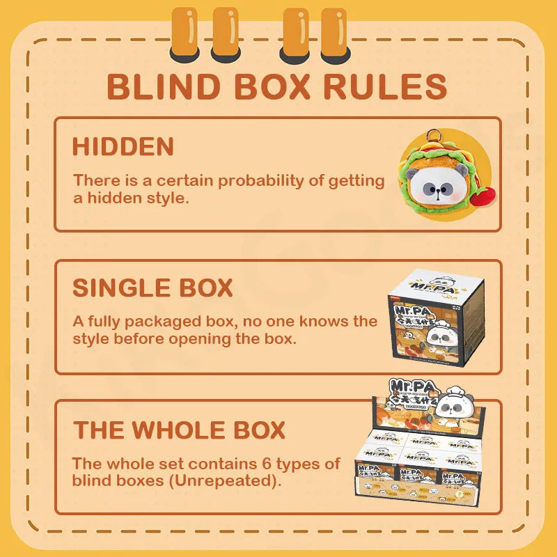 Mr.Pa What To Eat Today Series Plush Change Purse Blind Box