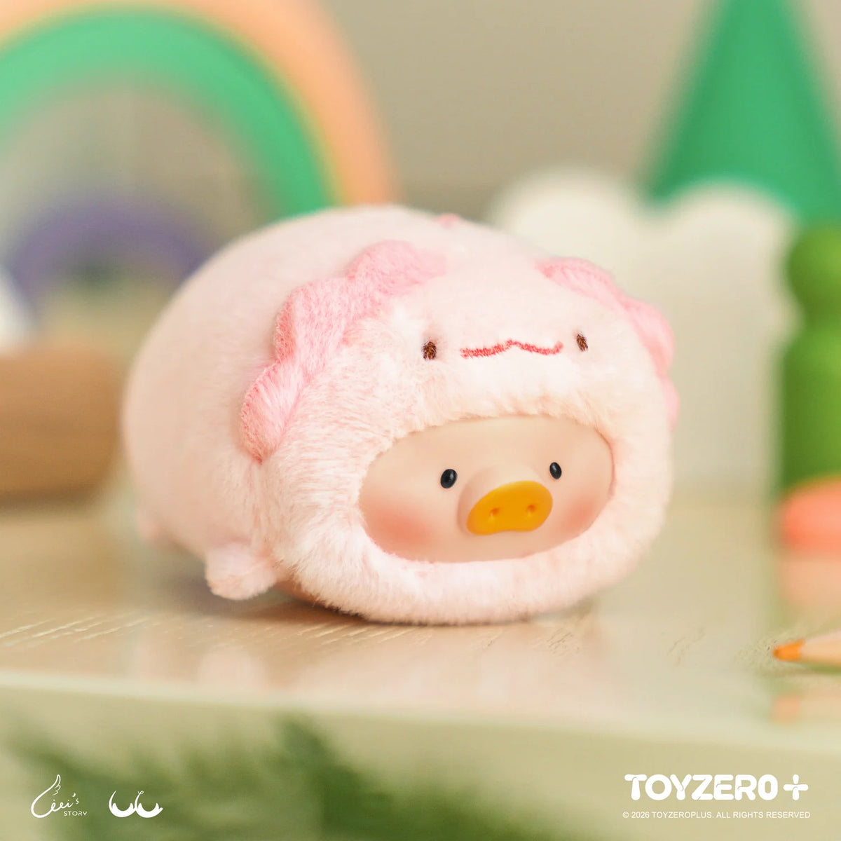 LuLu the Piggy Animal Party Vol. 2 - Stick together PVC Face Plush Keychain (Blind Box)
