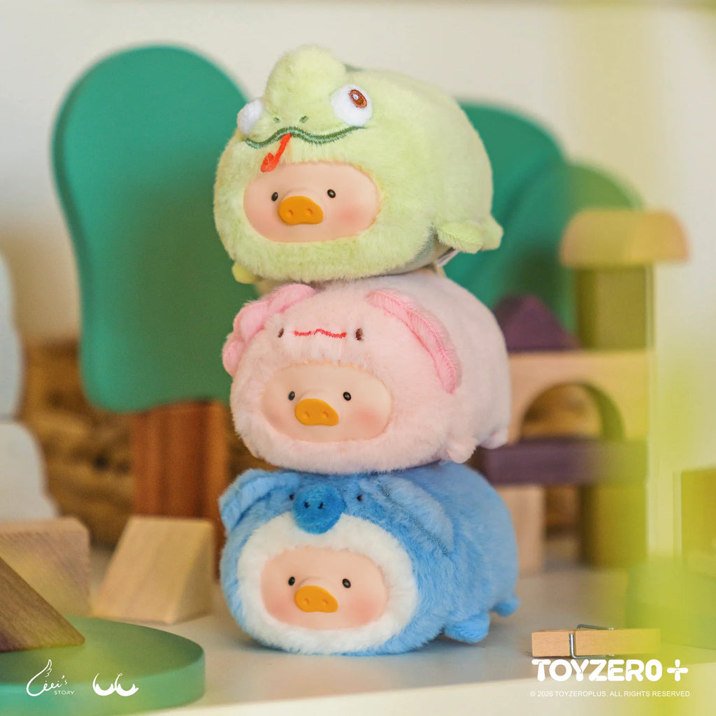LuLu the Piggy Animal Party Vol. 2 - Stick together PVC Face Plush Keychain (Blind Box)