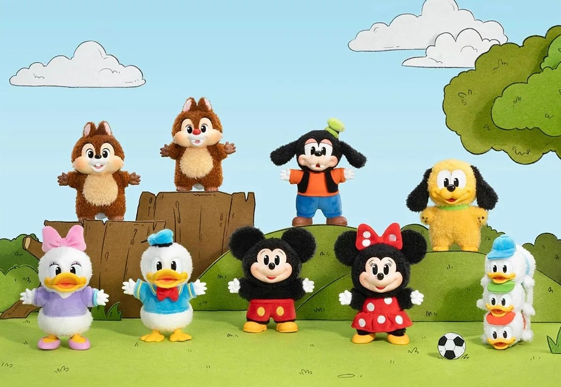 Mickey Family Cute Together Keychain Series Figures