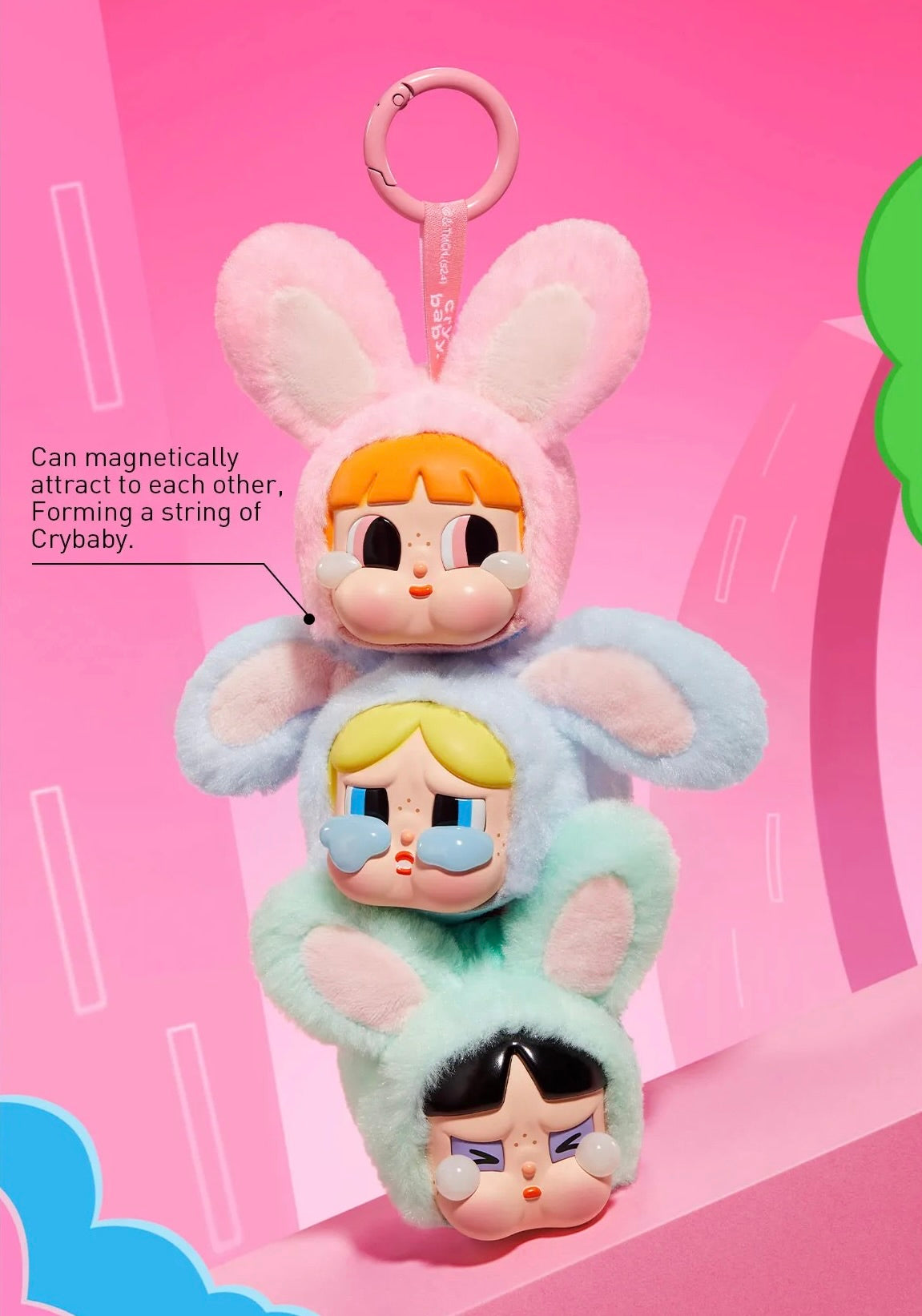 CRYBABY × Powerpuff Girls Series-Vinyl Face Plush Blind Box