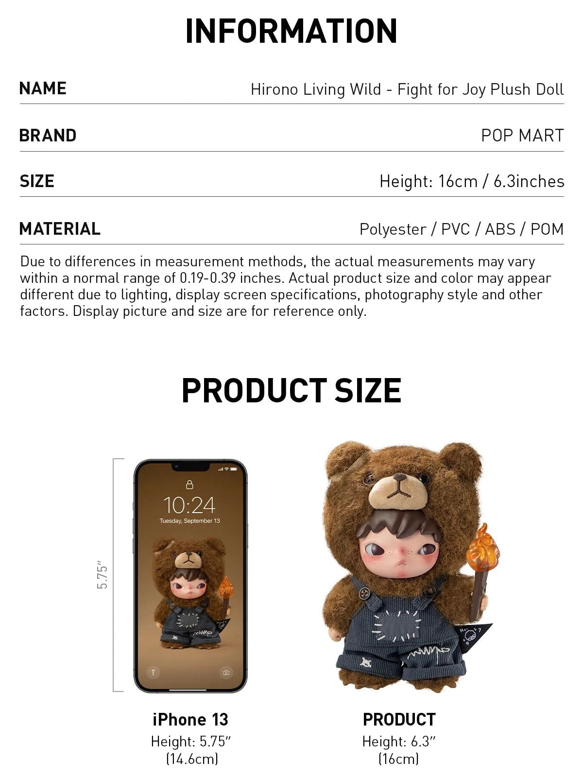 Hirono Living Wild-Fight for Joy Plush Doll