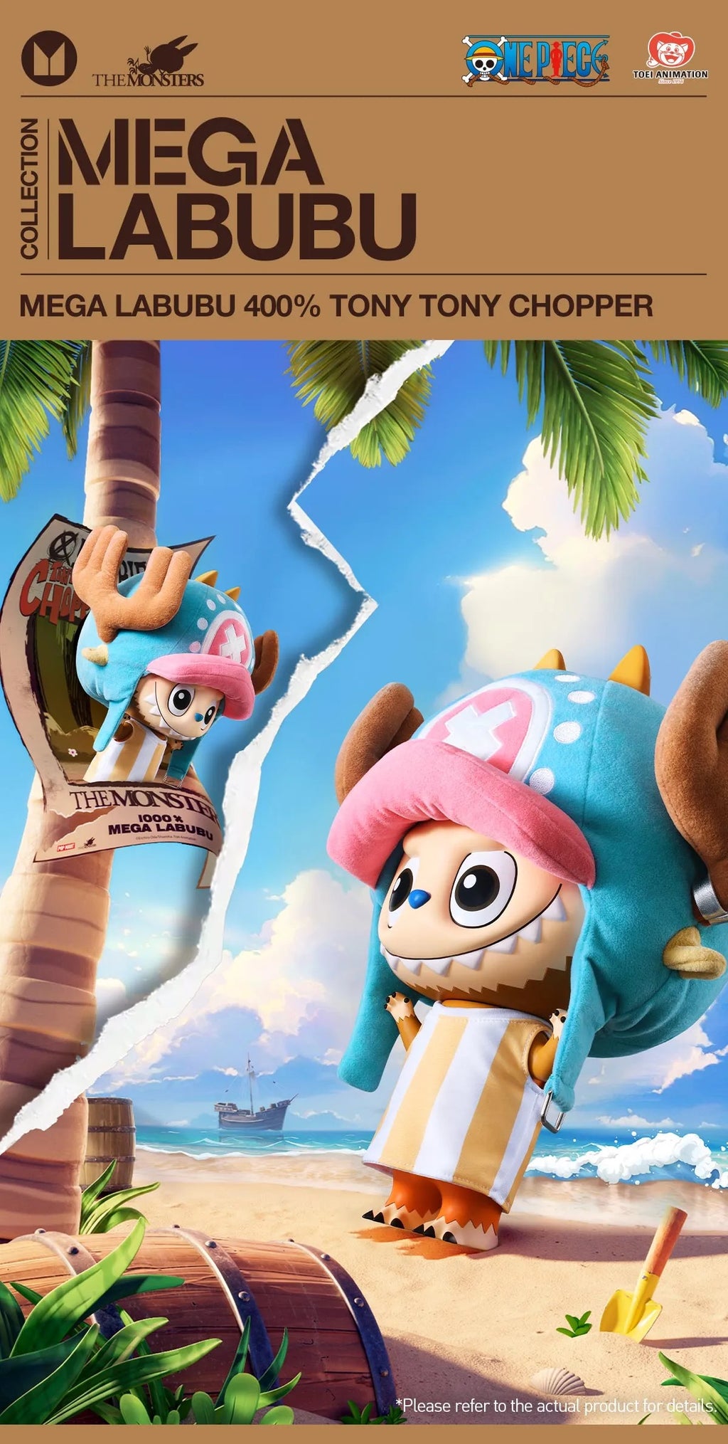 MEGA LABUBU 400% TONY TONY CHOPPER