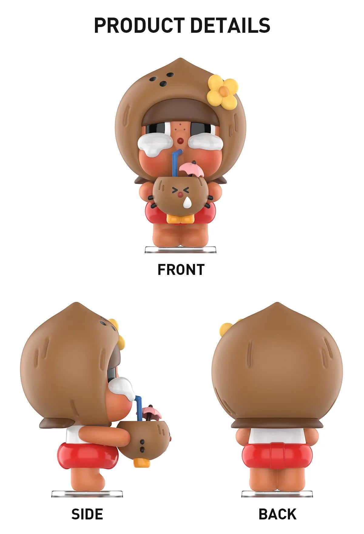 Crybaby Coconut Figure-Brown