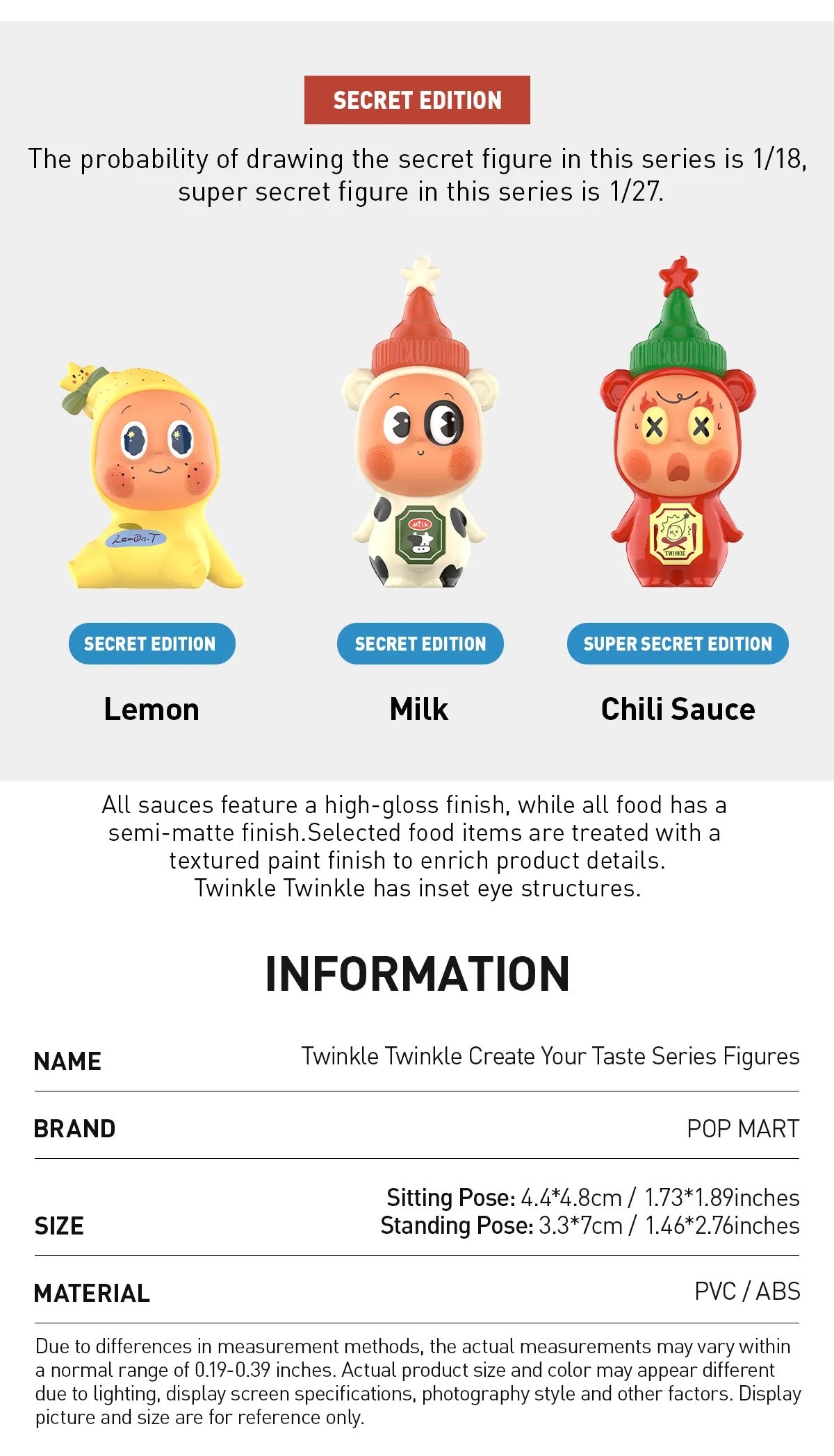 Twinkle Twinkle Create Your Taste Series Figures - A