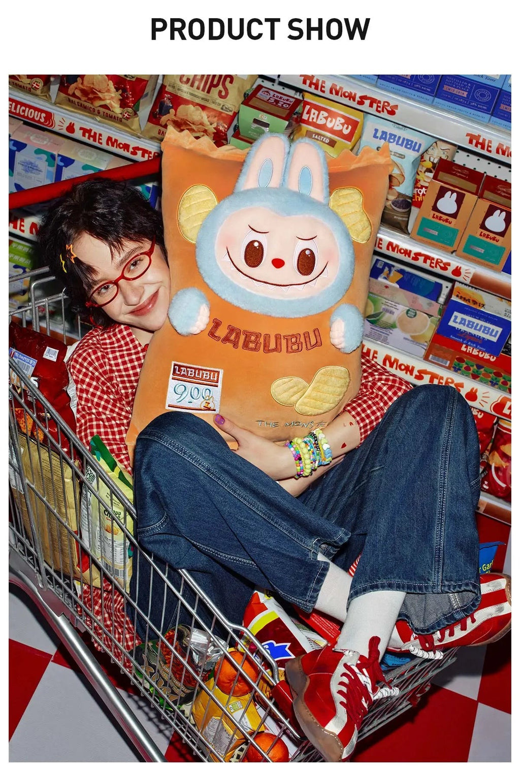 THE MONSTERS Wacky Mart Series-Pillow (Chips)