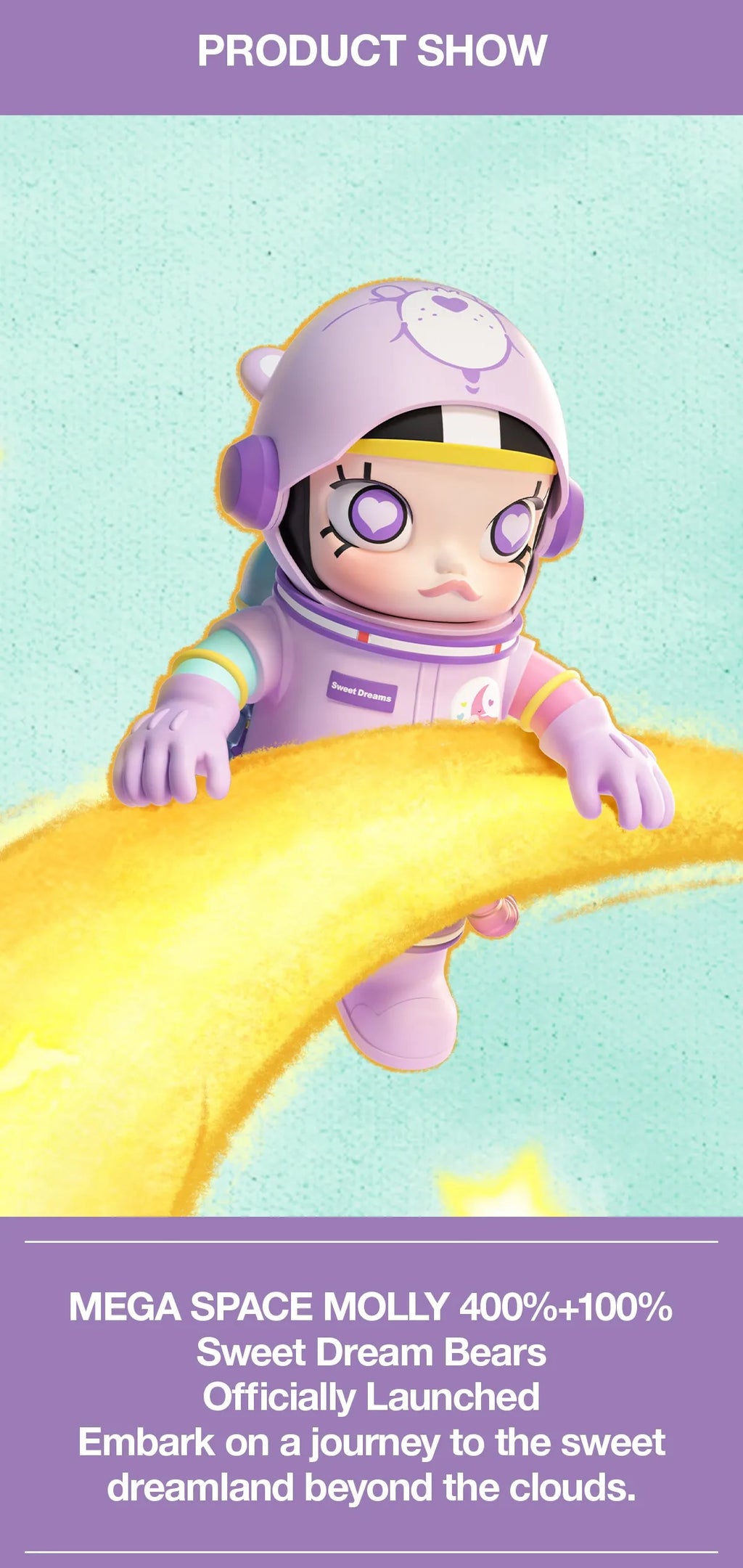 MEGA SPACE MOLLY 400%+100% Sweet Dream Bears