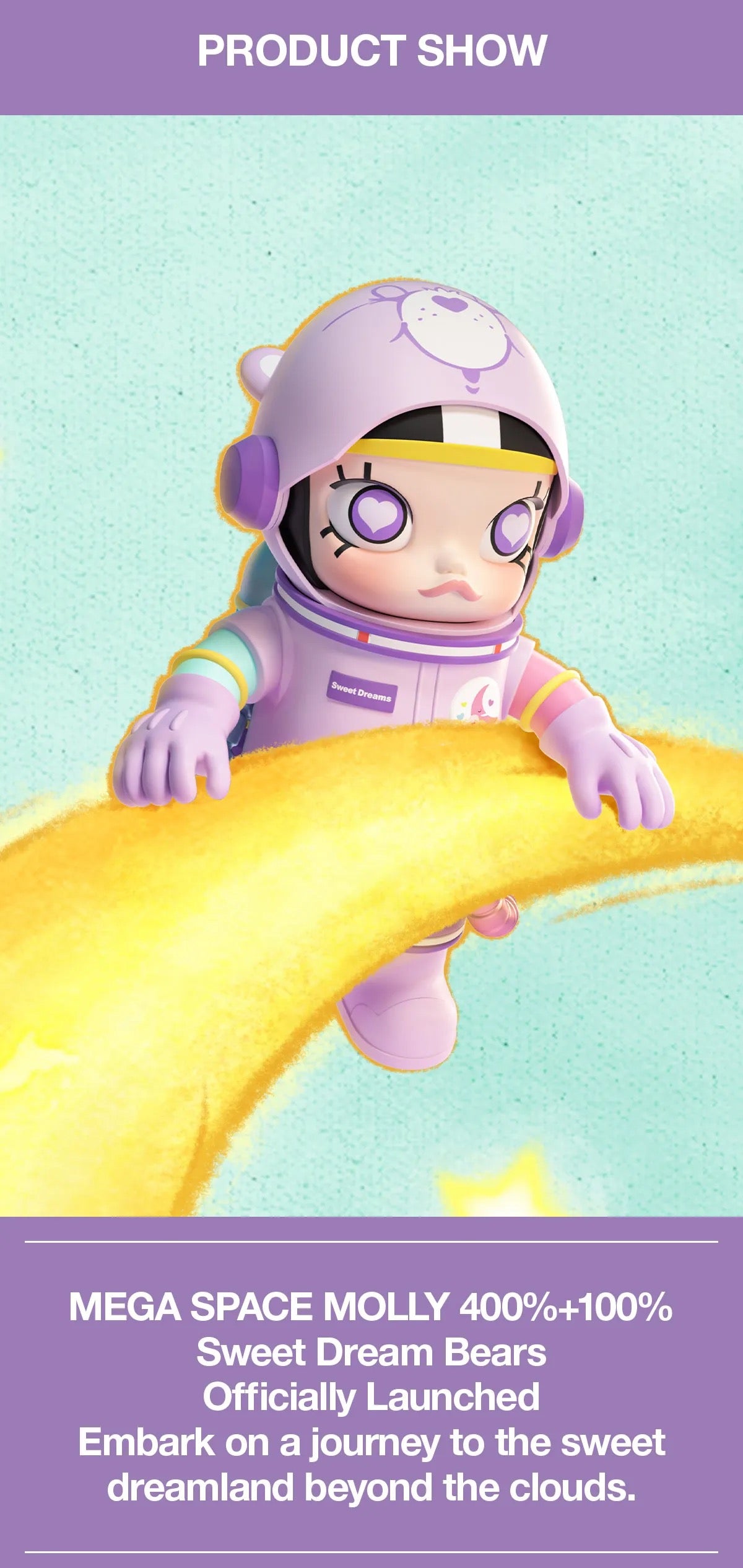 MEGA SPACE MOLLY 400%+100% Sweet Dream Bears