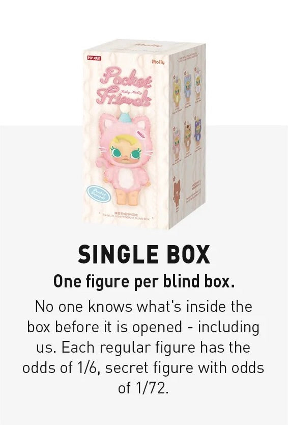 Baby Molly Pocket Friends Series-Vinyl Plush Pendant Blind Box