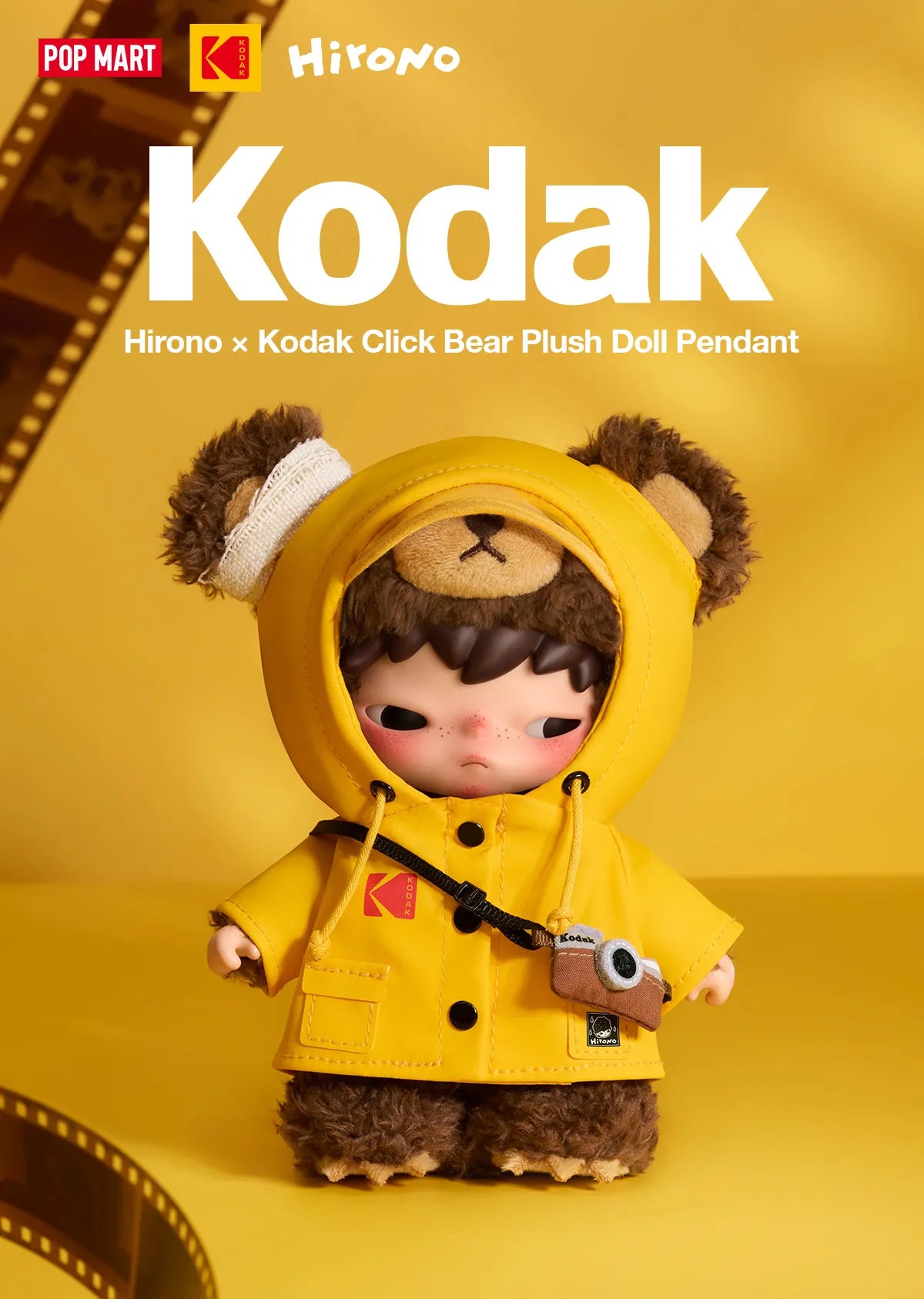[Pre-order] Hirono × Kodak Click Bear Plush Doll Pendant
