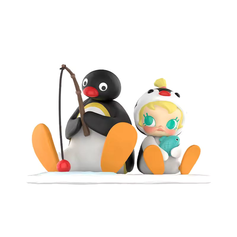 Baby Molly × Pingu Happy Fishing Series-Vinyl Plush Pendant Blind Box